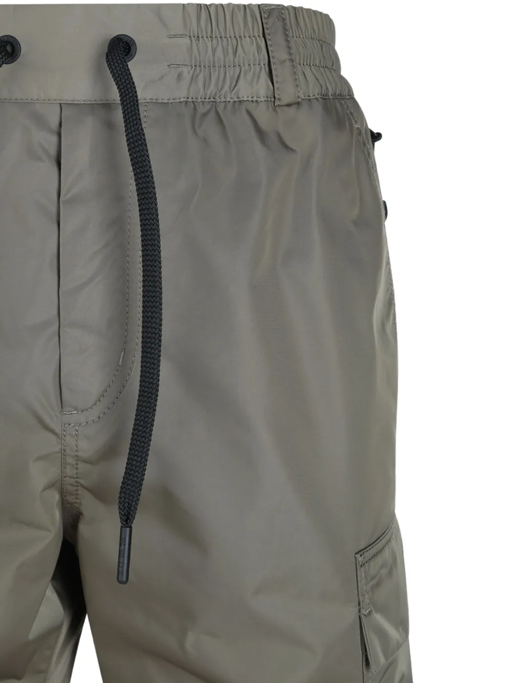 Moncler Drawstring Cargo Trousers In Gray