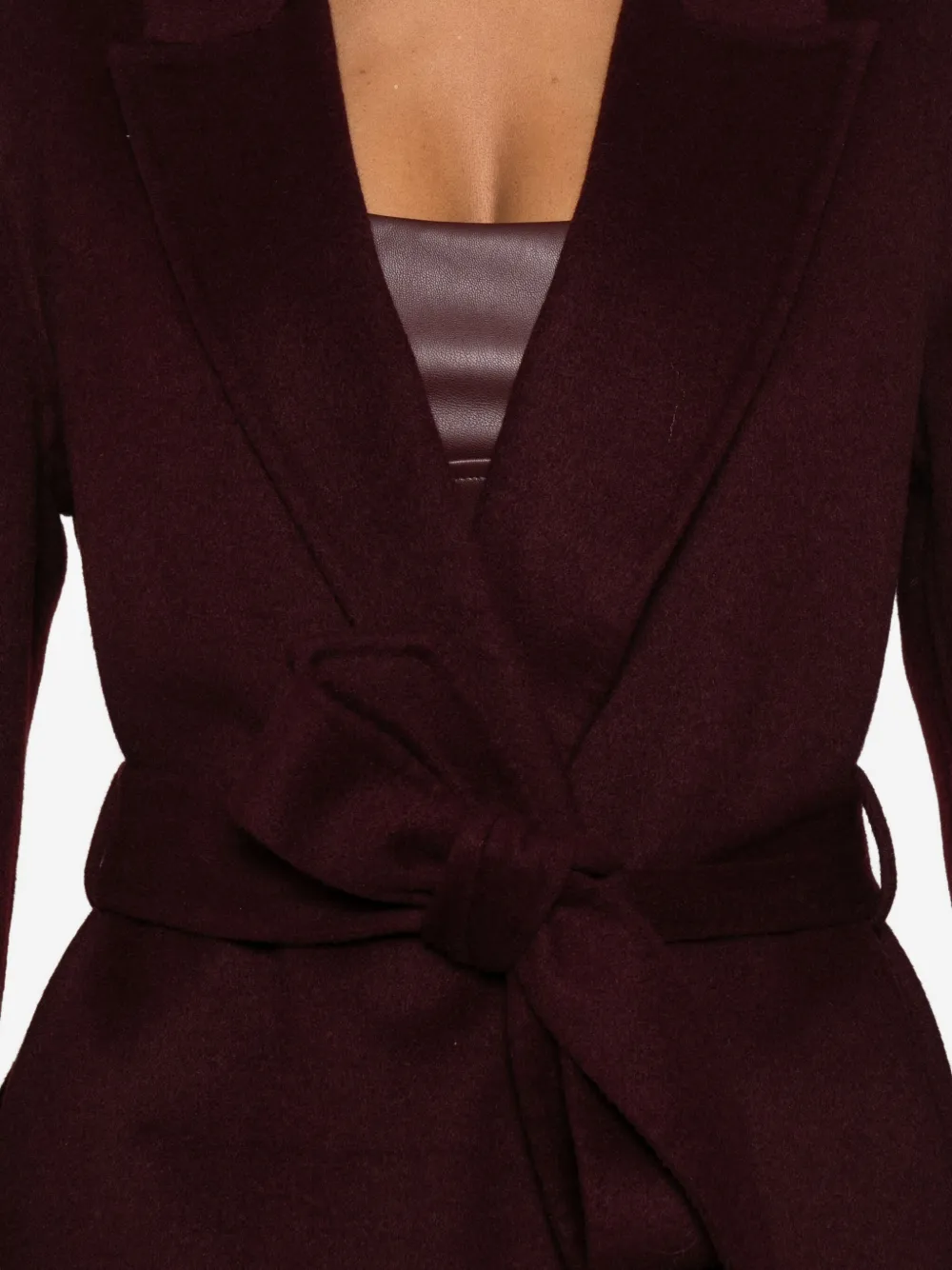 So Allure Saba Coat In Burgundy