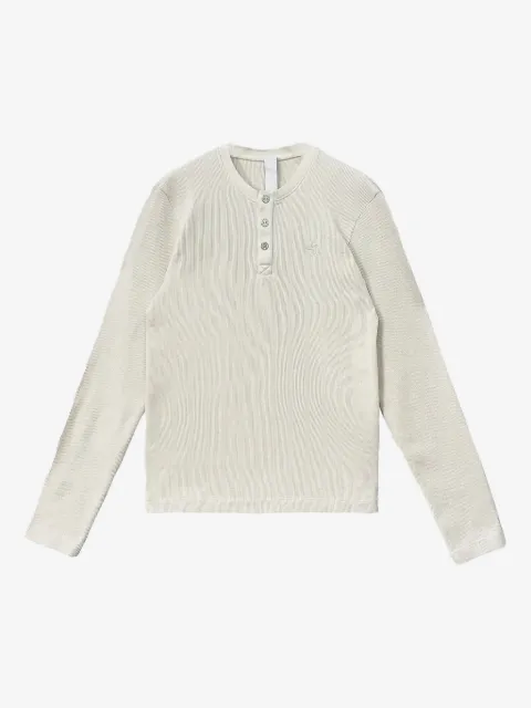 Chrome Hearts camisa con cuello henley y logo bordado
