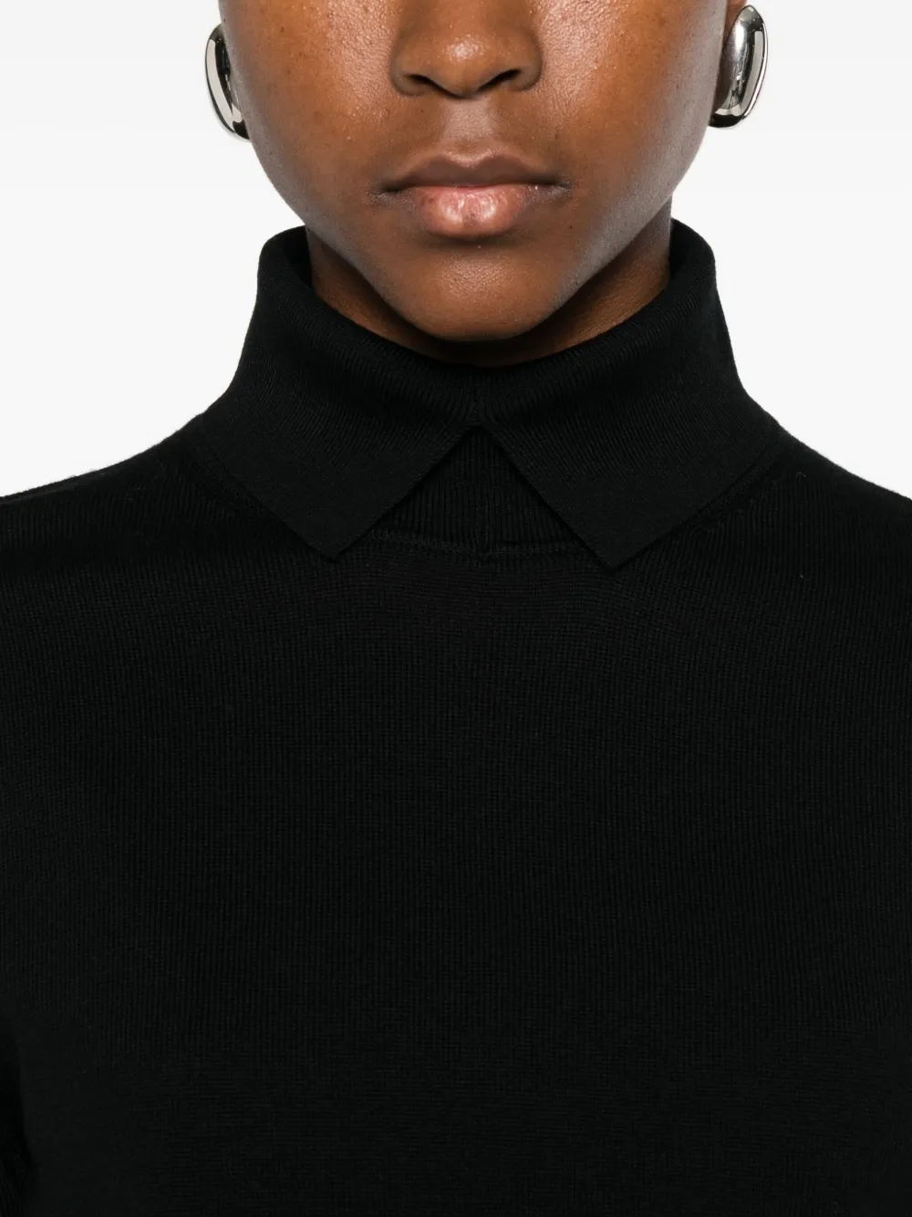 Herskind Merino Wool Polo Shirt In Black