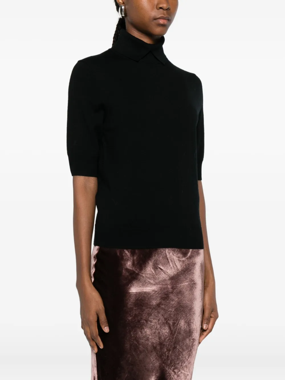 Herskind Merino Wool Polo Shirt In Black