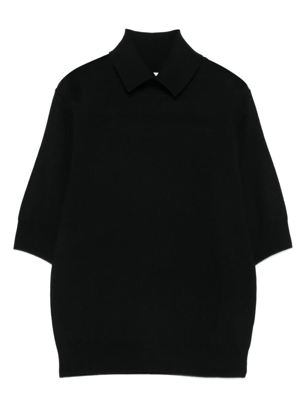 HERSKIND merino wool polo shirt | Black | Image 1