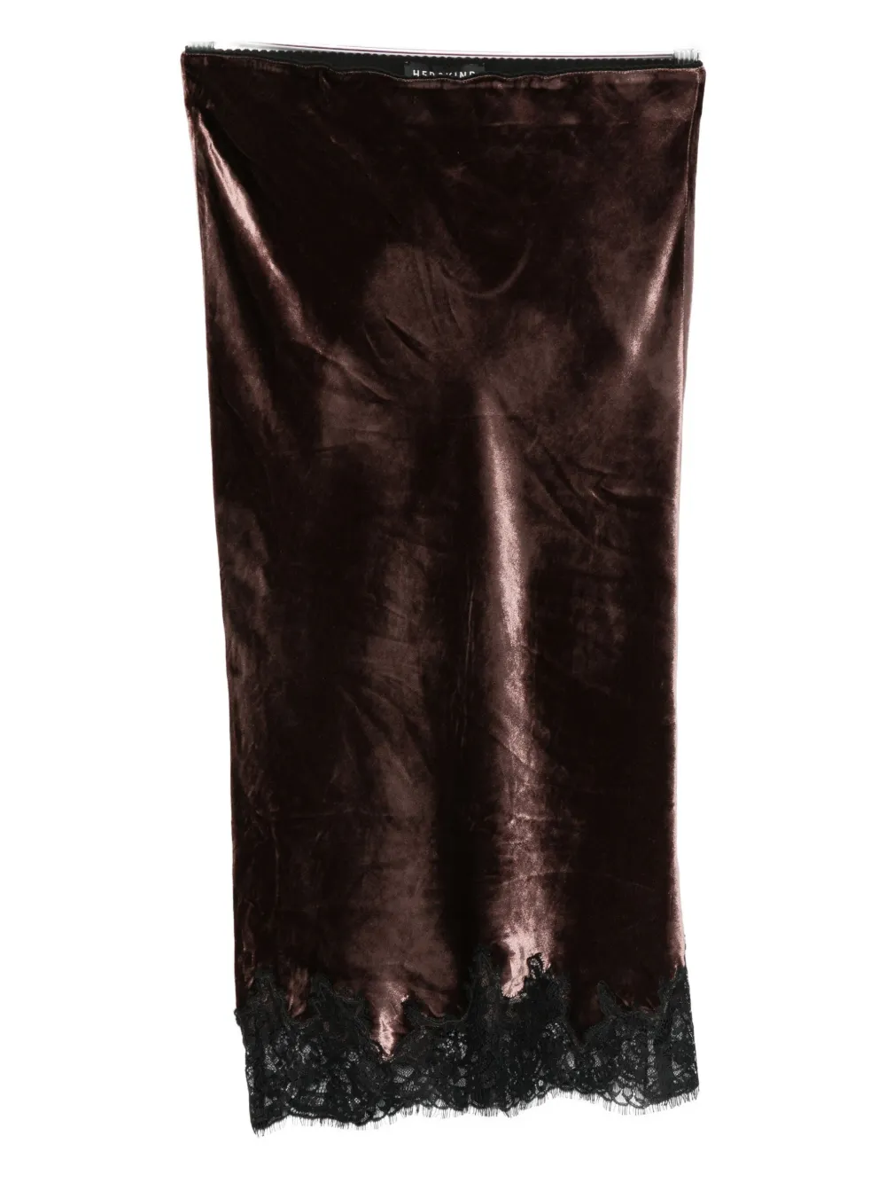 Herskind Lace-detail Fitted Skirt In Black