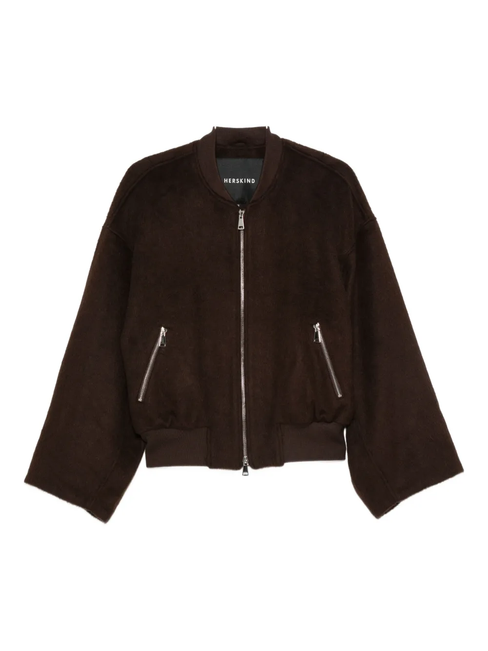 HERSKIND Bomber in lana - Marrone
