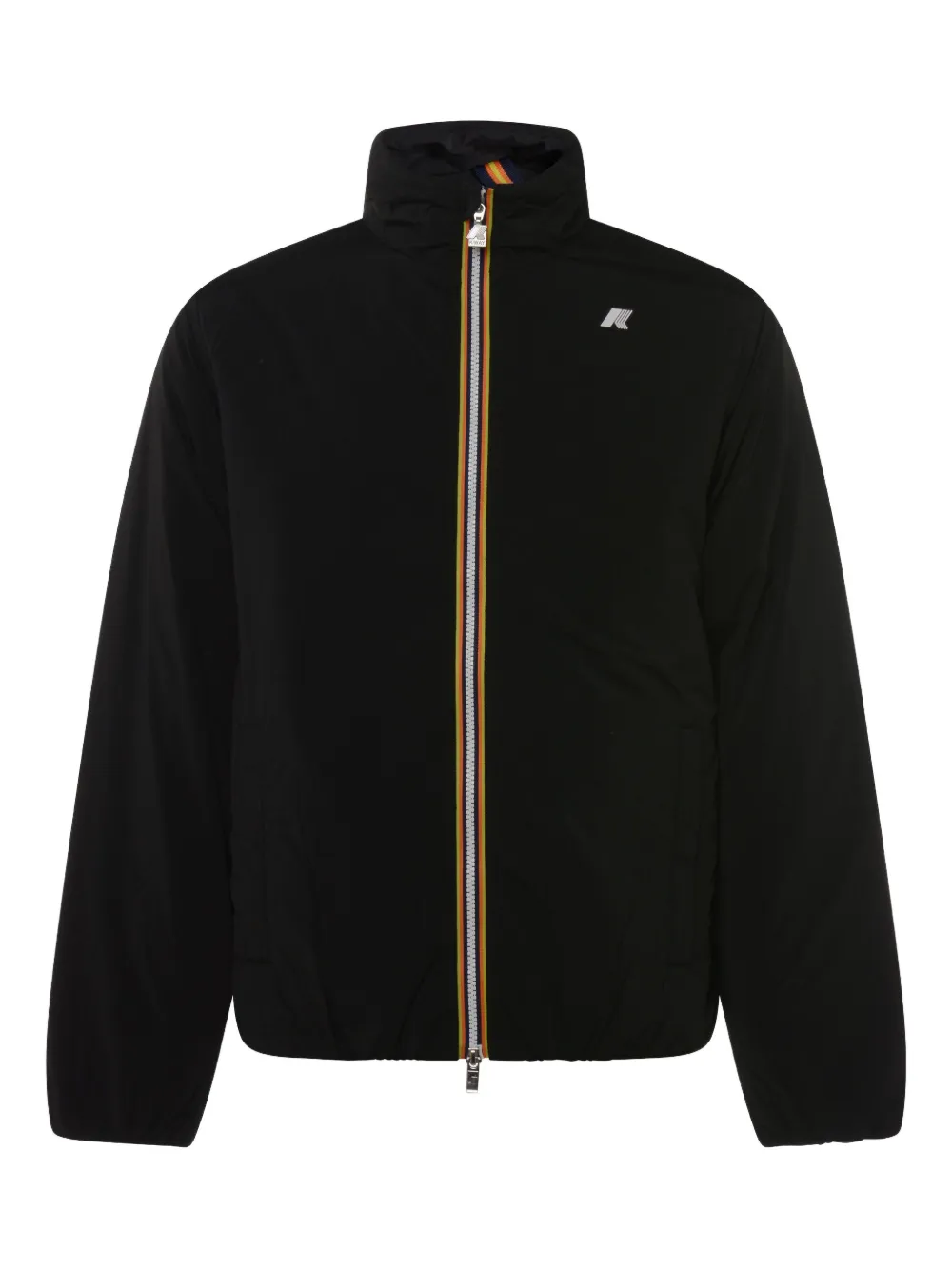 K-way Black Valentine Plain Warm Casual Jacket In Black
