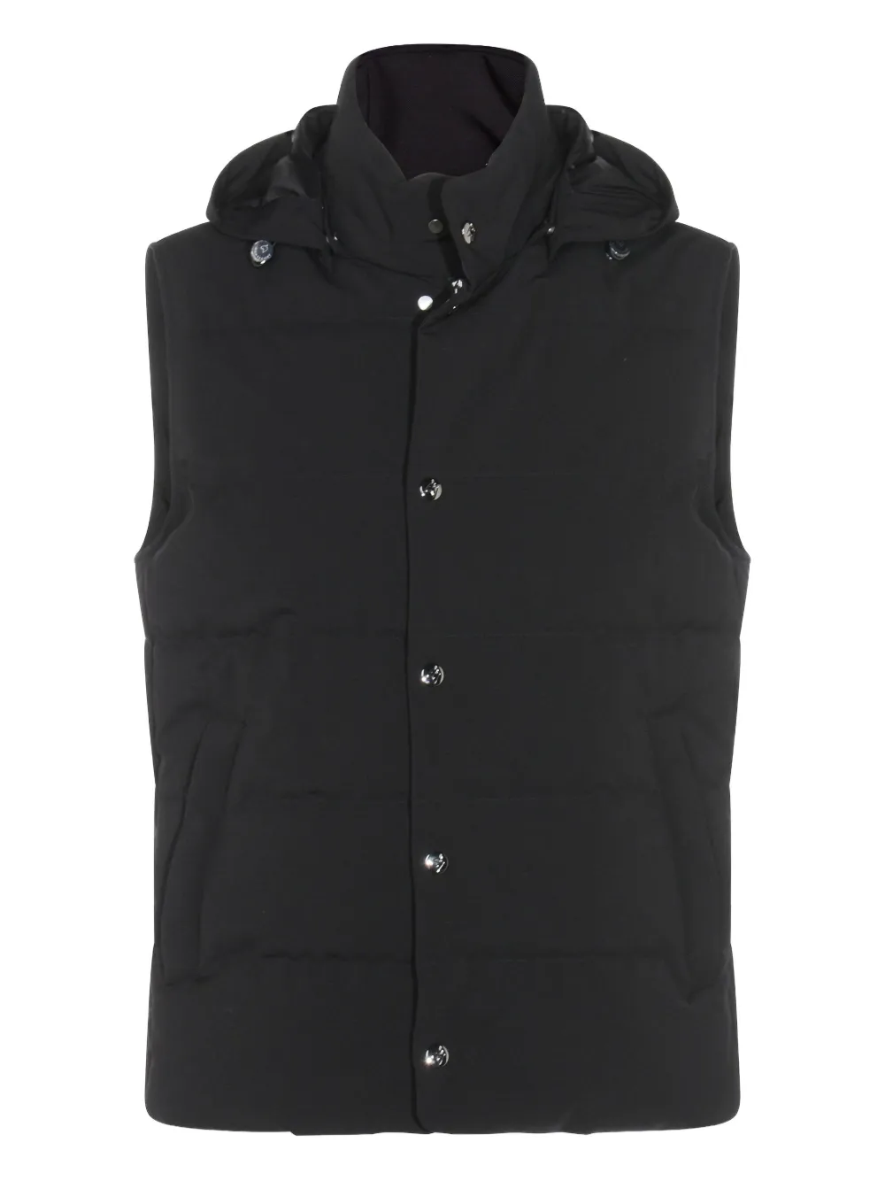 Montecore chaleco capitonado con capucha | negro | Image 1