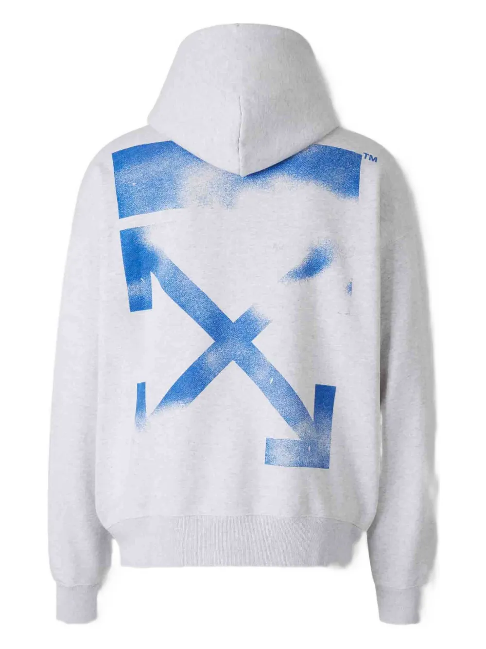 Off-white Arrow Hoodie In Gray