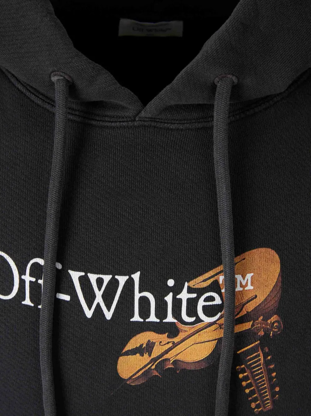 Off-White Hoodie met print Zwart