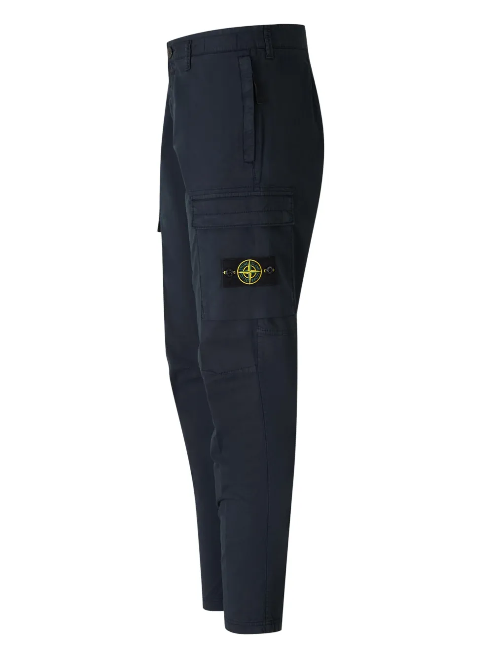 Stone Island Cargo broek met Compass-logopatch Blauw