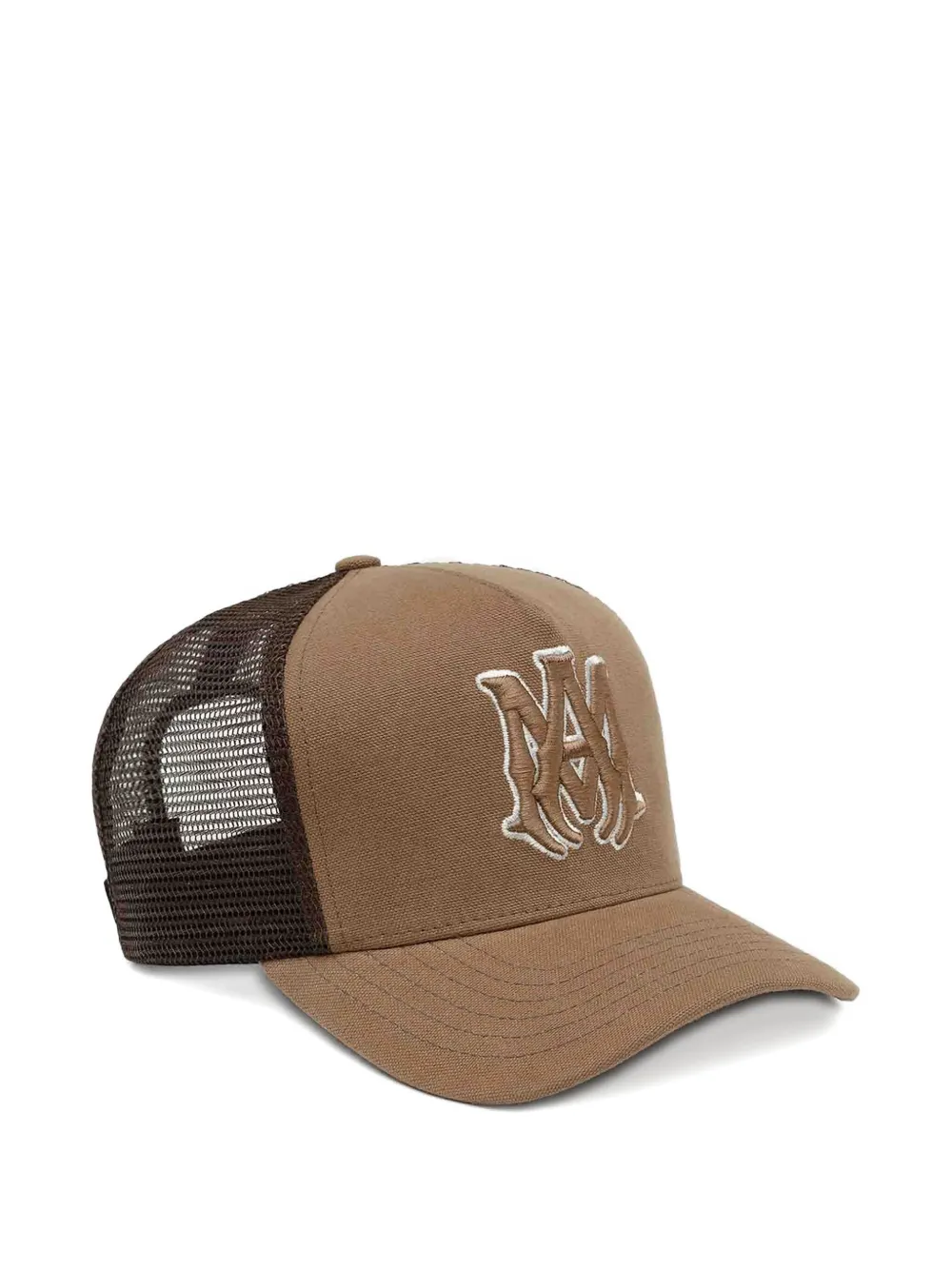 Amiri Logo-embroidered Panelled Hat In Brown