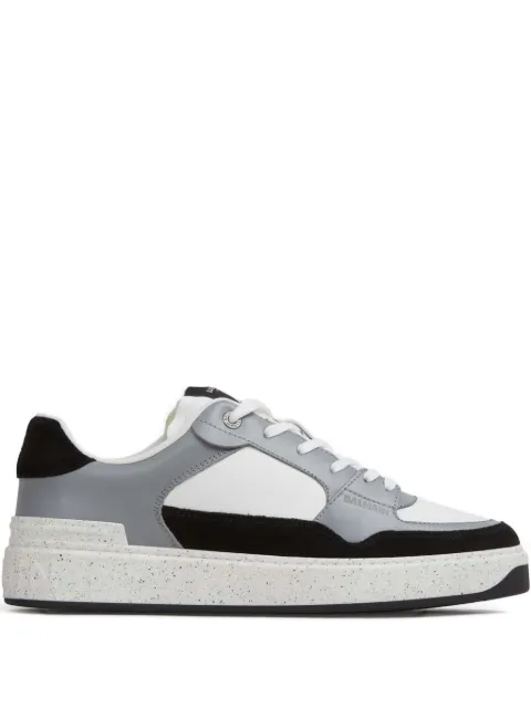 Balmain B-Court Flip panelled leather sneakers