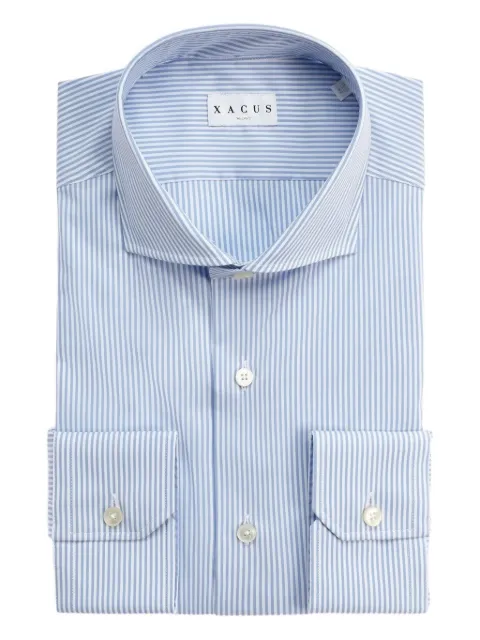 Xacus striped button shirt