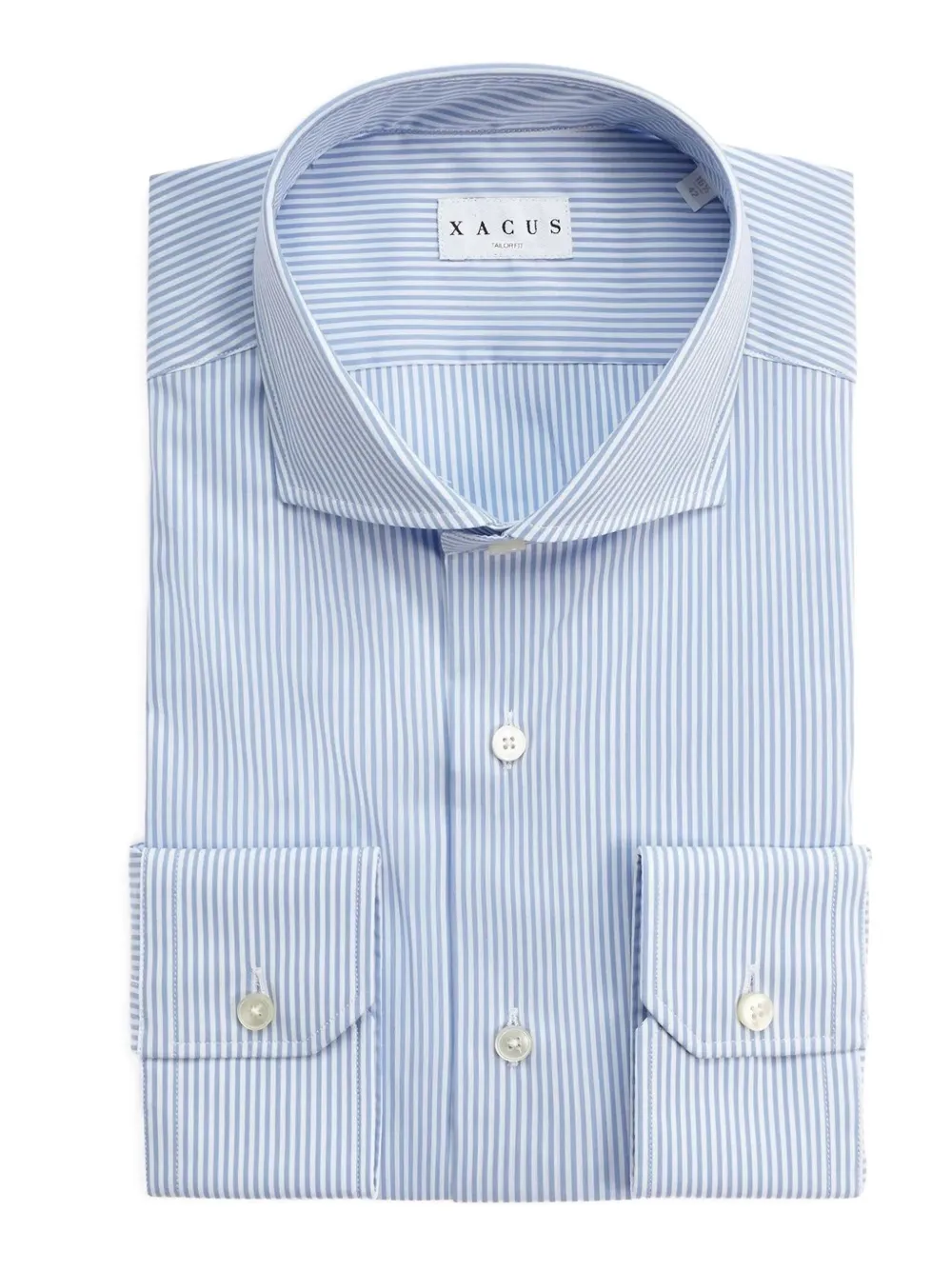 Xacus striped button shirt - Blauw