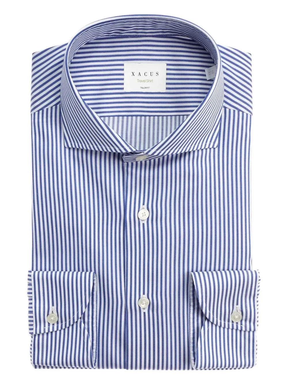 Xacus striped button shirt | Blue | Image 1