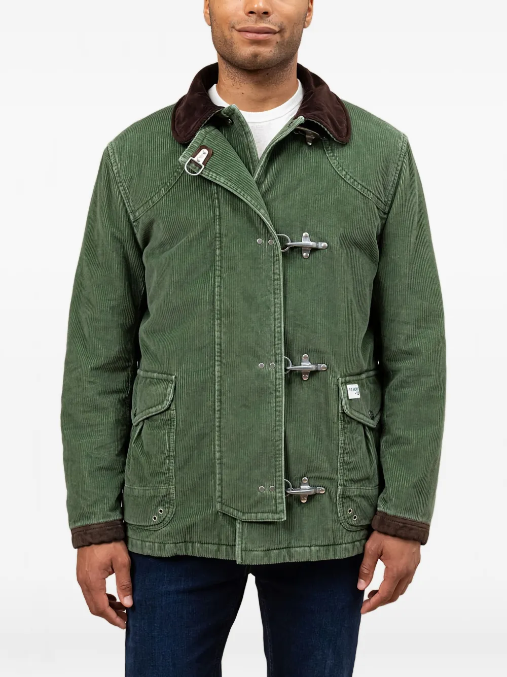 Fay corduroy toggle jacket | Green | Image 1