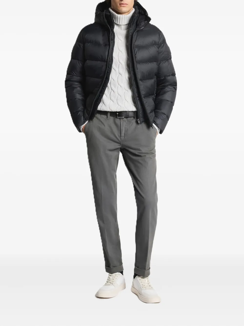 Fay gabardine trousers - Grijs