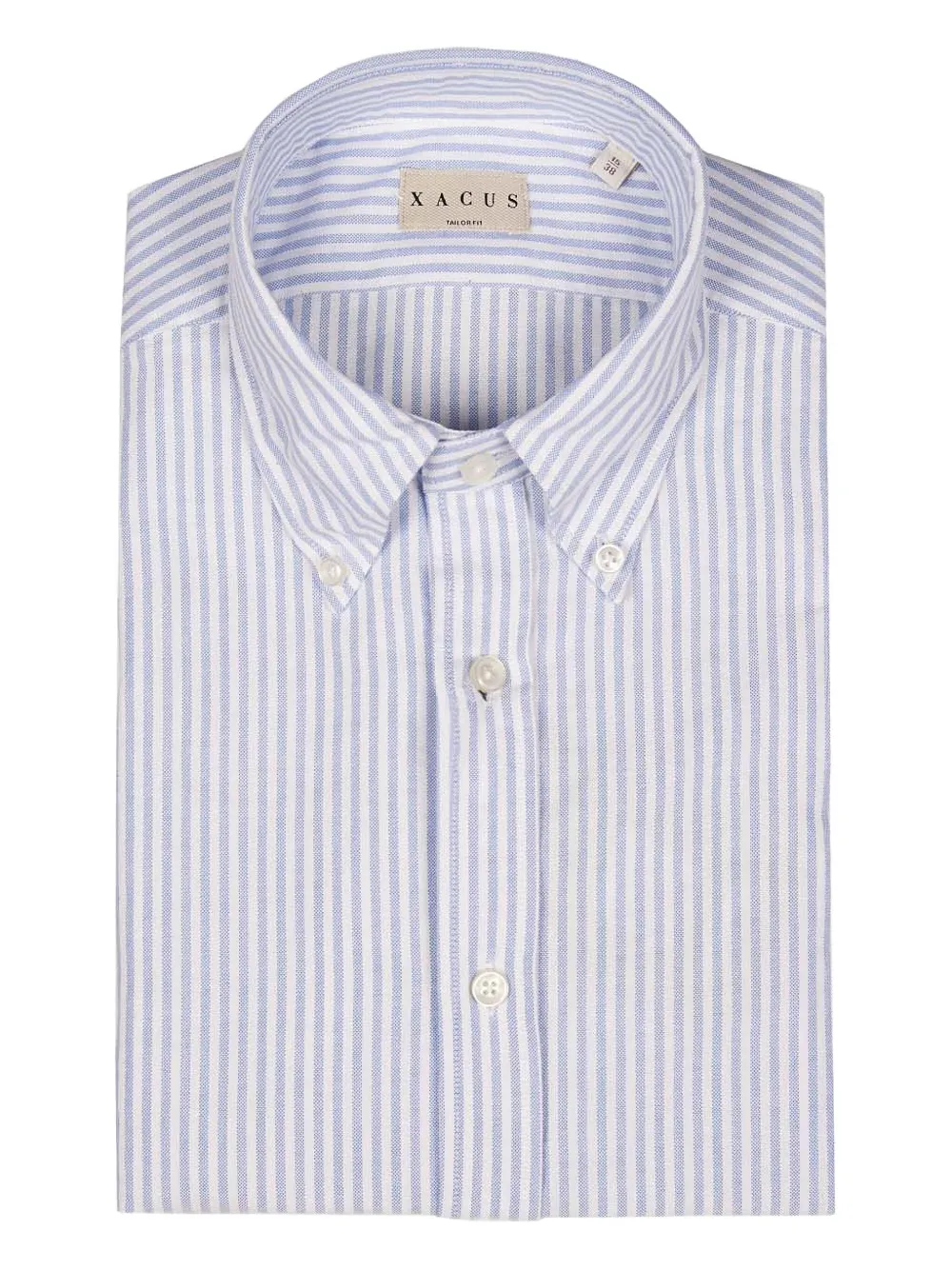 Xacus Buttoned Striped Shirt In Blue