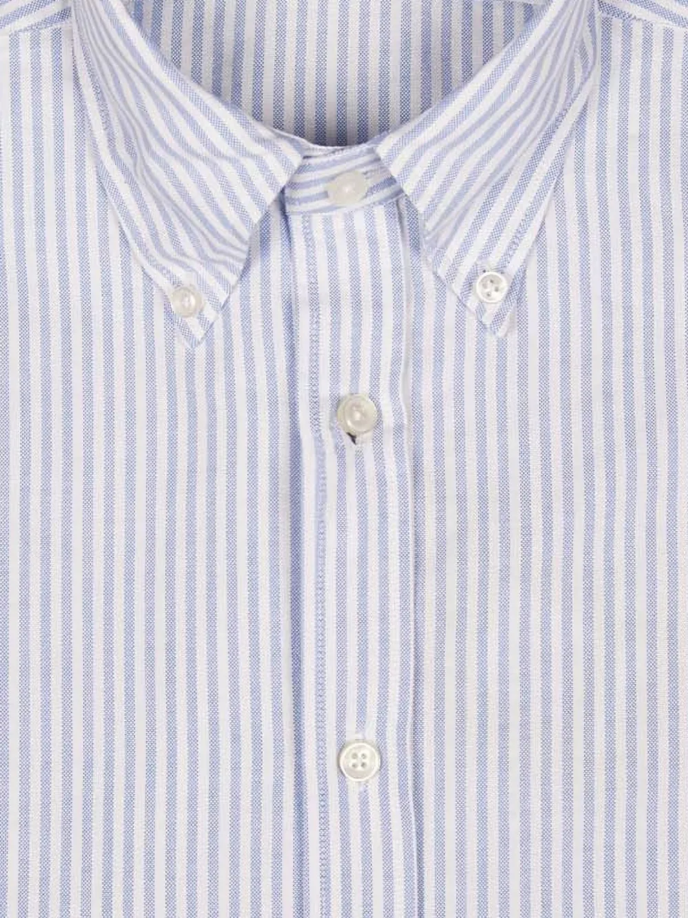 Xacus Gestreept overhemd met knopen - Wit