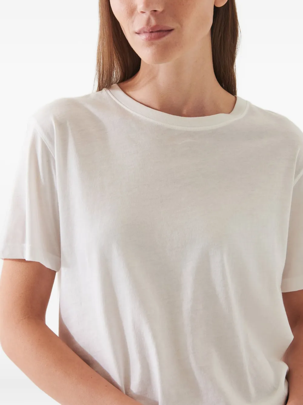 Patrick Assaraf Boyfriend Short-sleeve T-shirt In White