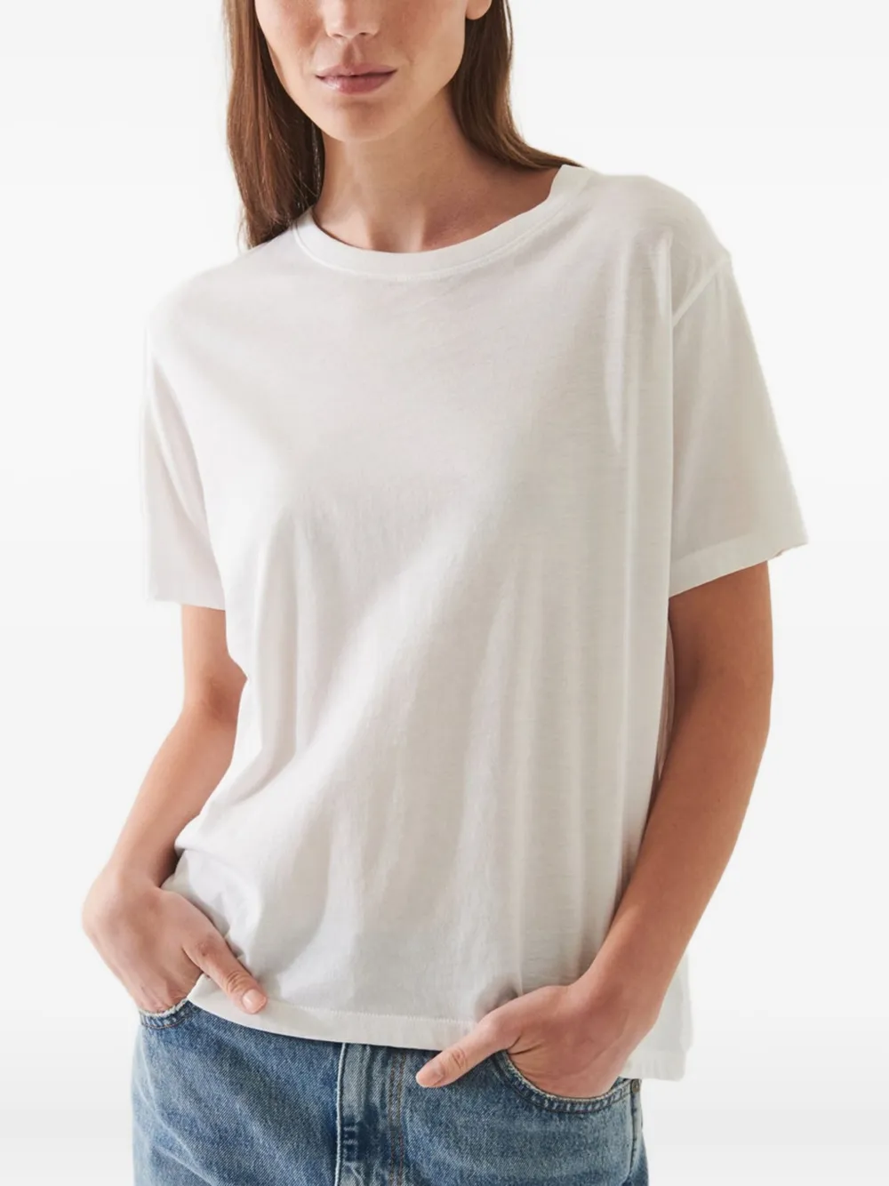 Patrick Assaraf Boyfriend Short-sleeve T-shirt In White