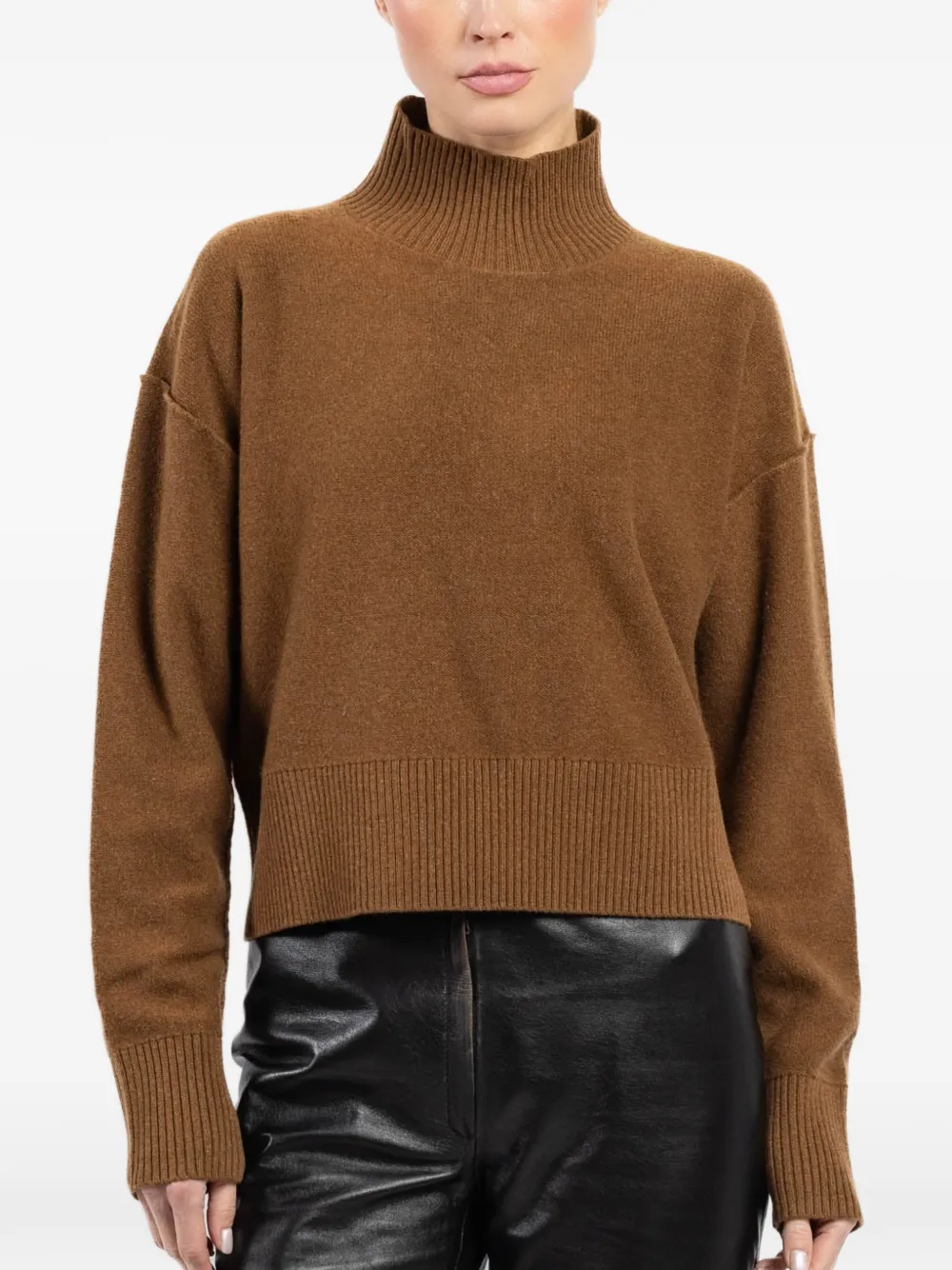 Arlo Mott roll-neck pullover - Brown