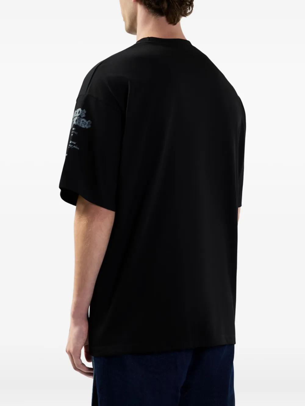 GCDS T-shirt met grafische print Zwart