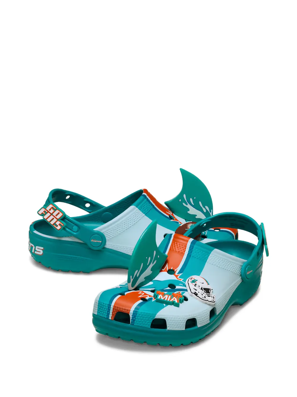 Crocs x NFL Miami Dolphins Classic klompen Blauw