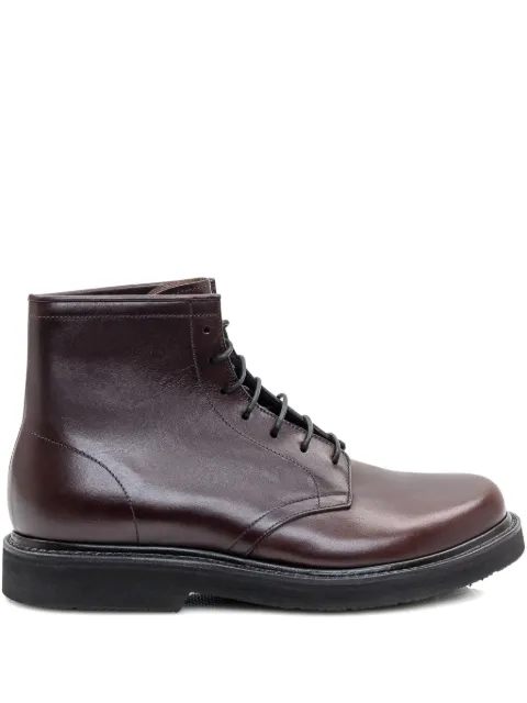 Premiata topstitched lace-up boots