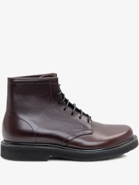 Premiata topstitched lace-up boots