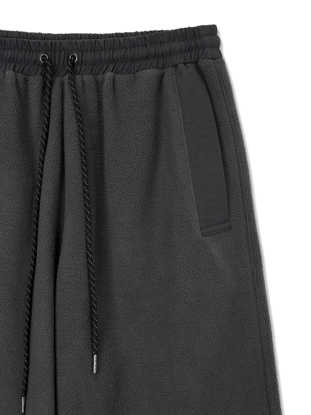 Studio Tomboy Fleece Drawstring-waist Pants In Gray