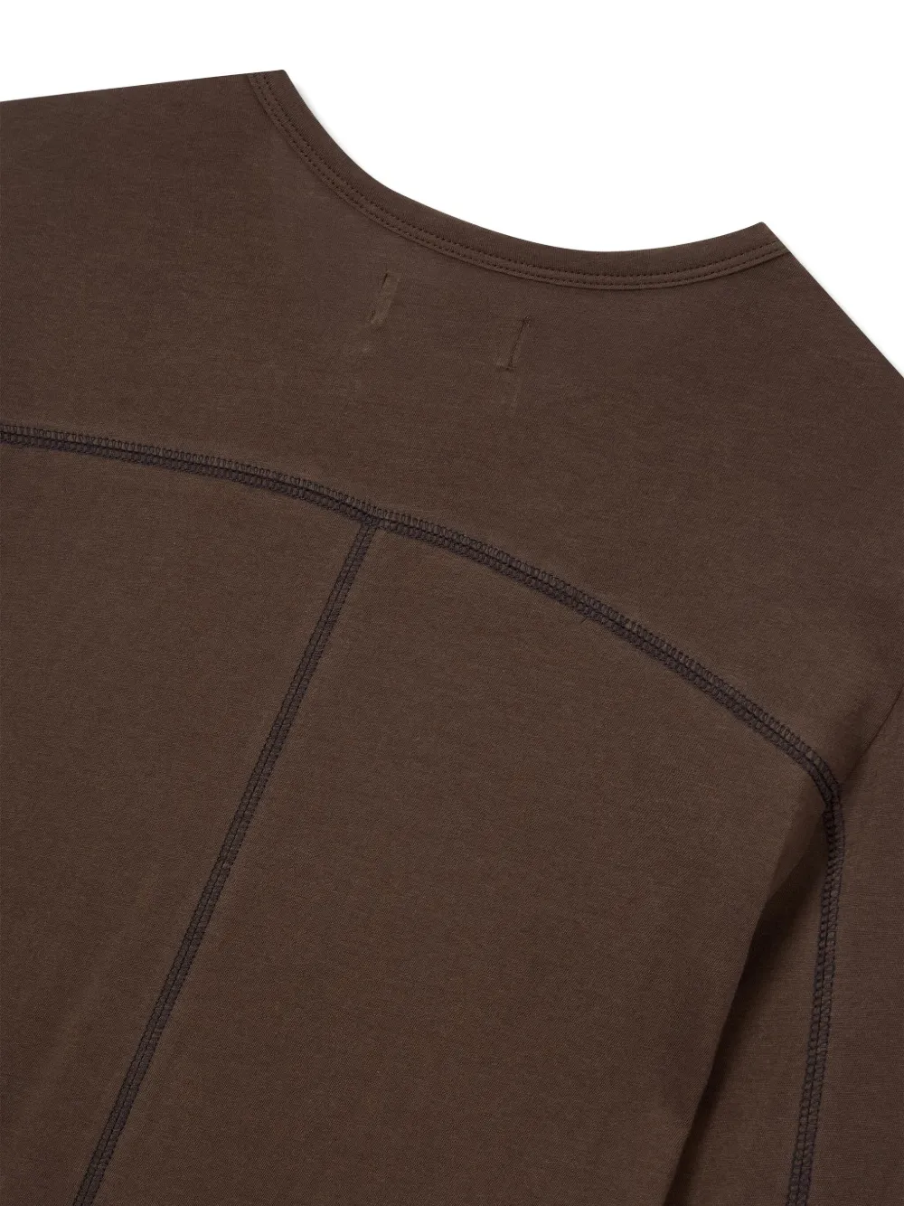 Studio Tomboy Stitch-detail Long-sleeve T-shirt In Brown