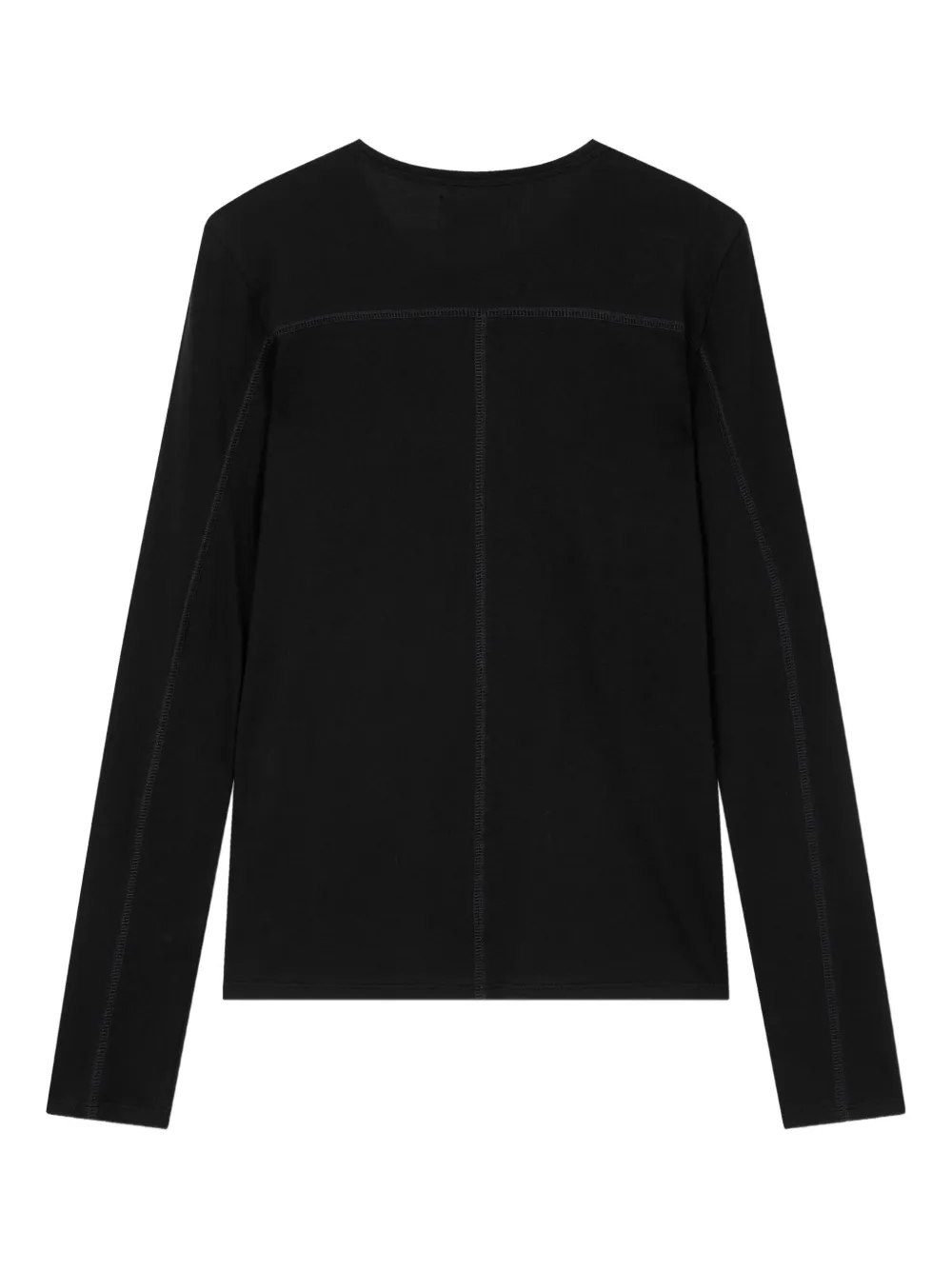 Studio Tomboy Stitch-detail Long-sleeve T-shirt In Black