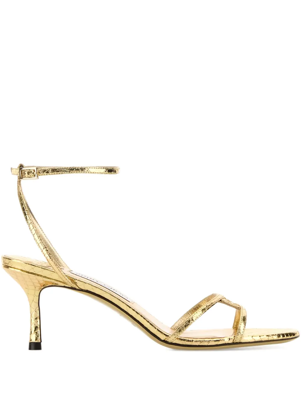 Jimmy Choo 65mm Leo Sandals In Gold