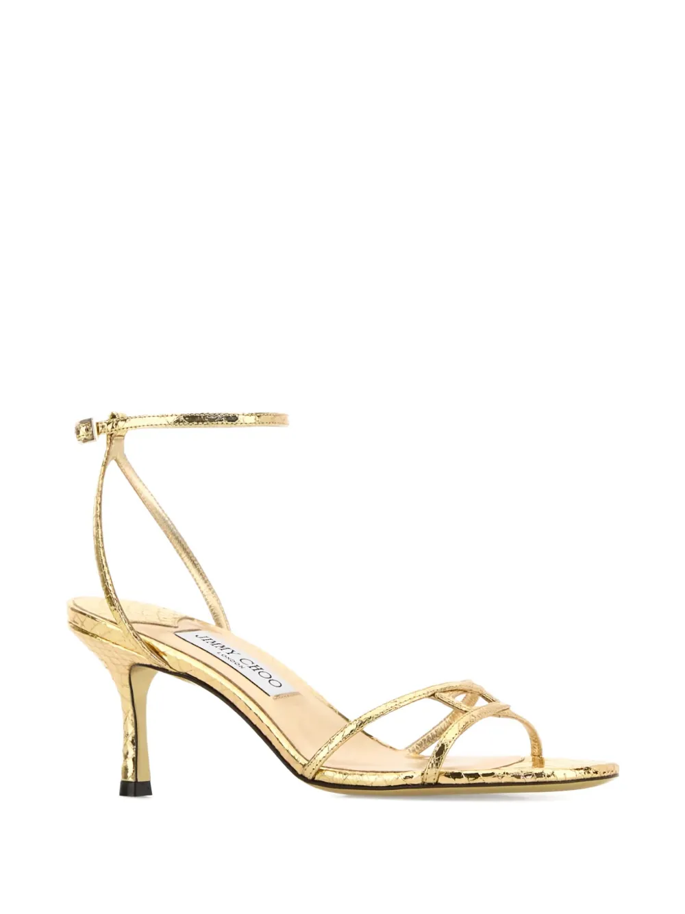 Jimmy Choo 65mm Leo Sandals In Gold