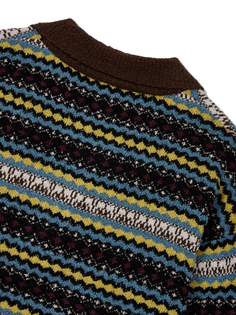  Tomboy Button-fastening Sweater - Brown 