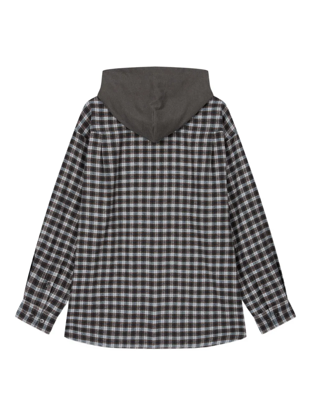 STUDIO TOMBOY hooded check-pattern shirt | Image 2