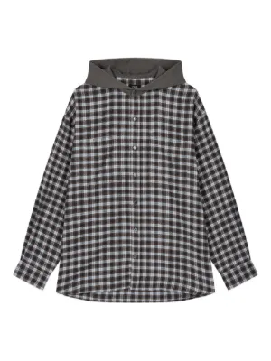 Jil Sander チェック シャツ | ブラック | FARFETCH JP