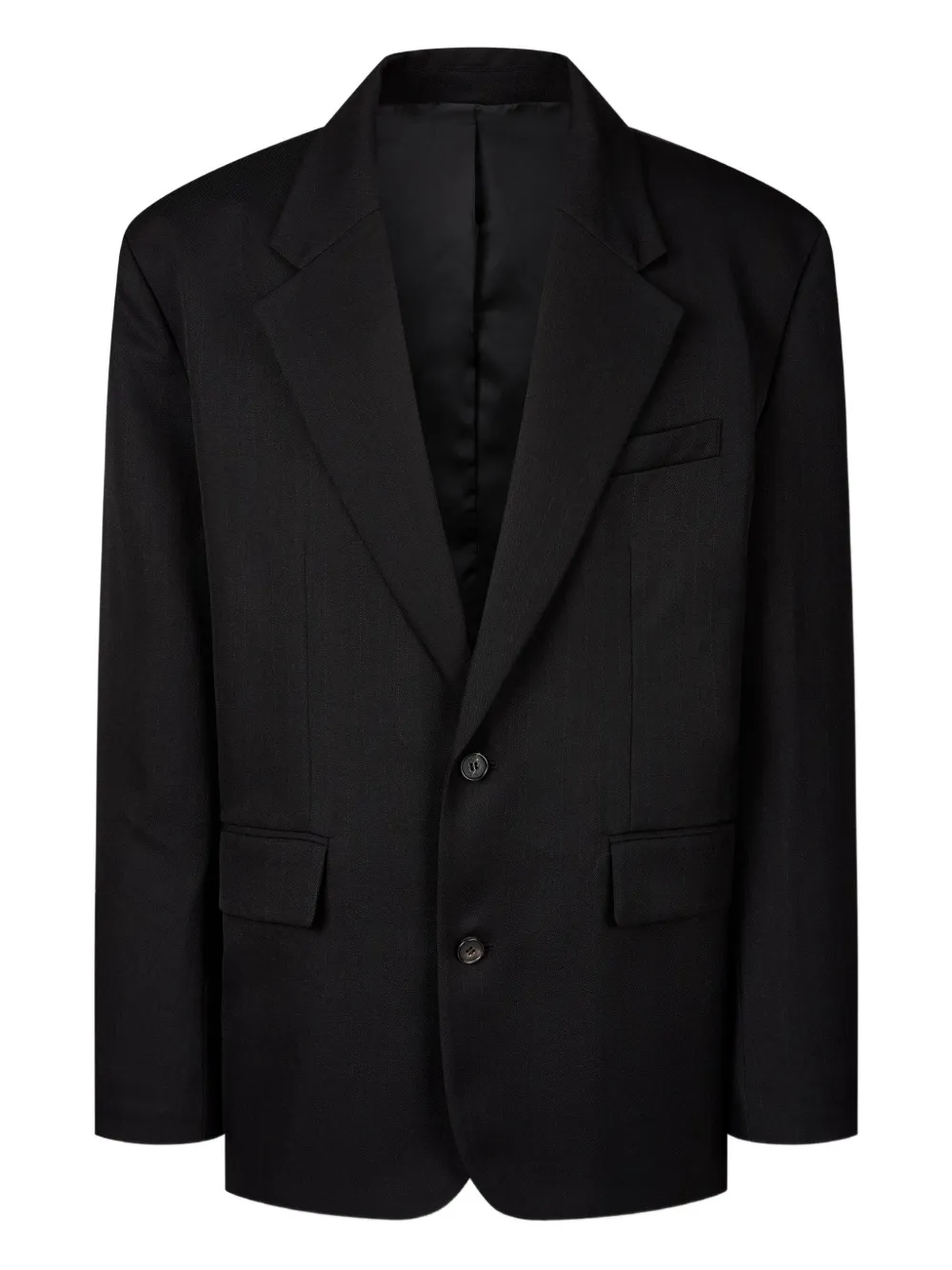 STUDIO TOMBOY striped single-breasted blazer | Black | Image 1