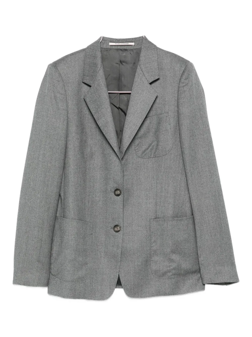 Tagliatore Single-breasted Blazer In Gray