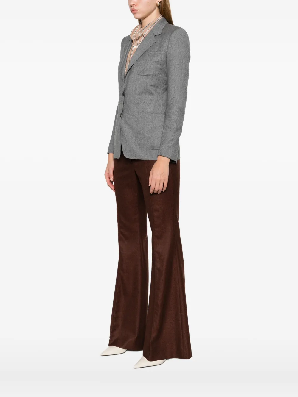 Tagliatore Single-breasted Blazer In Gray