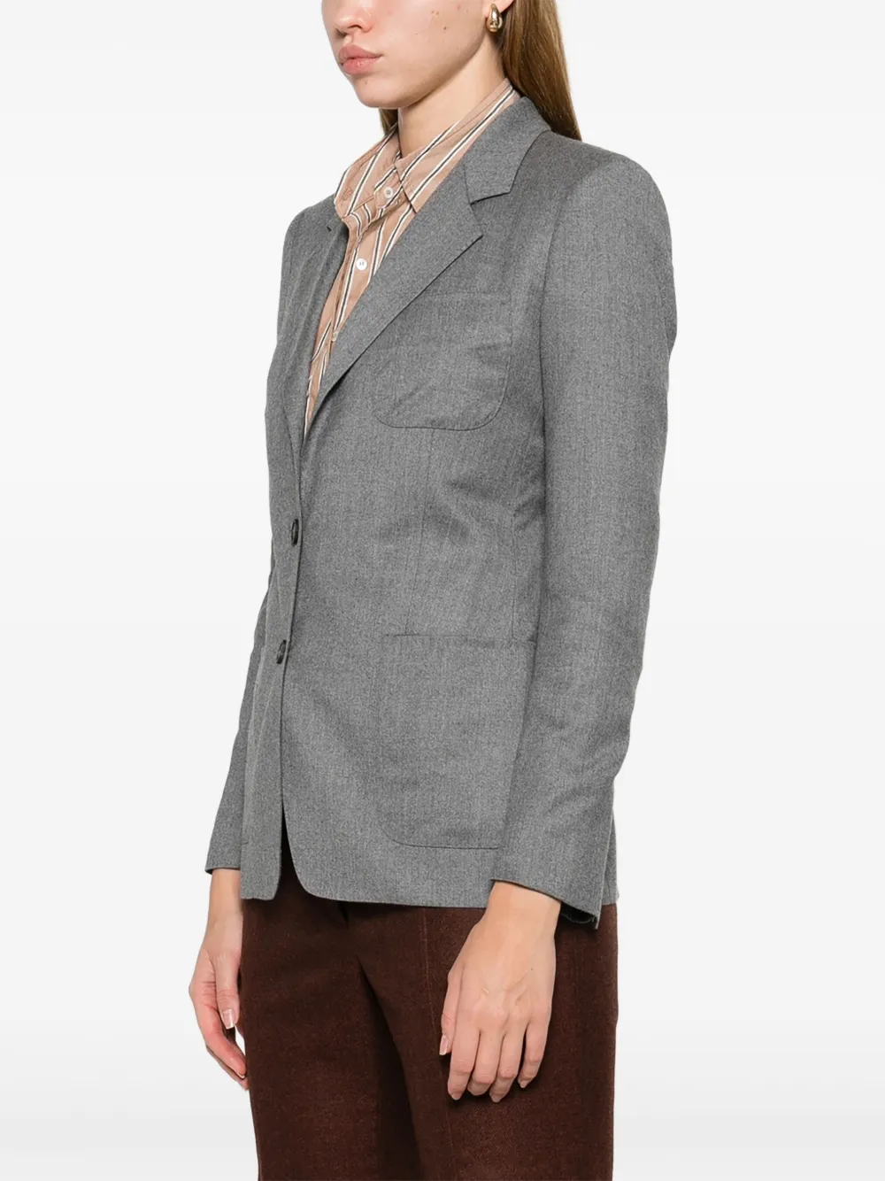 Tagliatore Blazer met enkele rij knopen Grijs