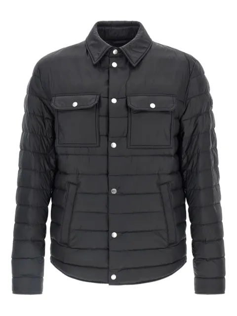BOSS quilted snap-button down jacket