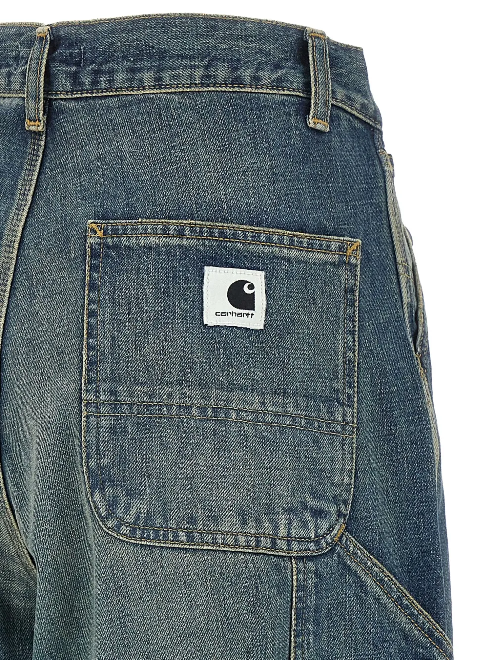 Carhartt WIP Jeans met wijde pijpen Blauw