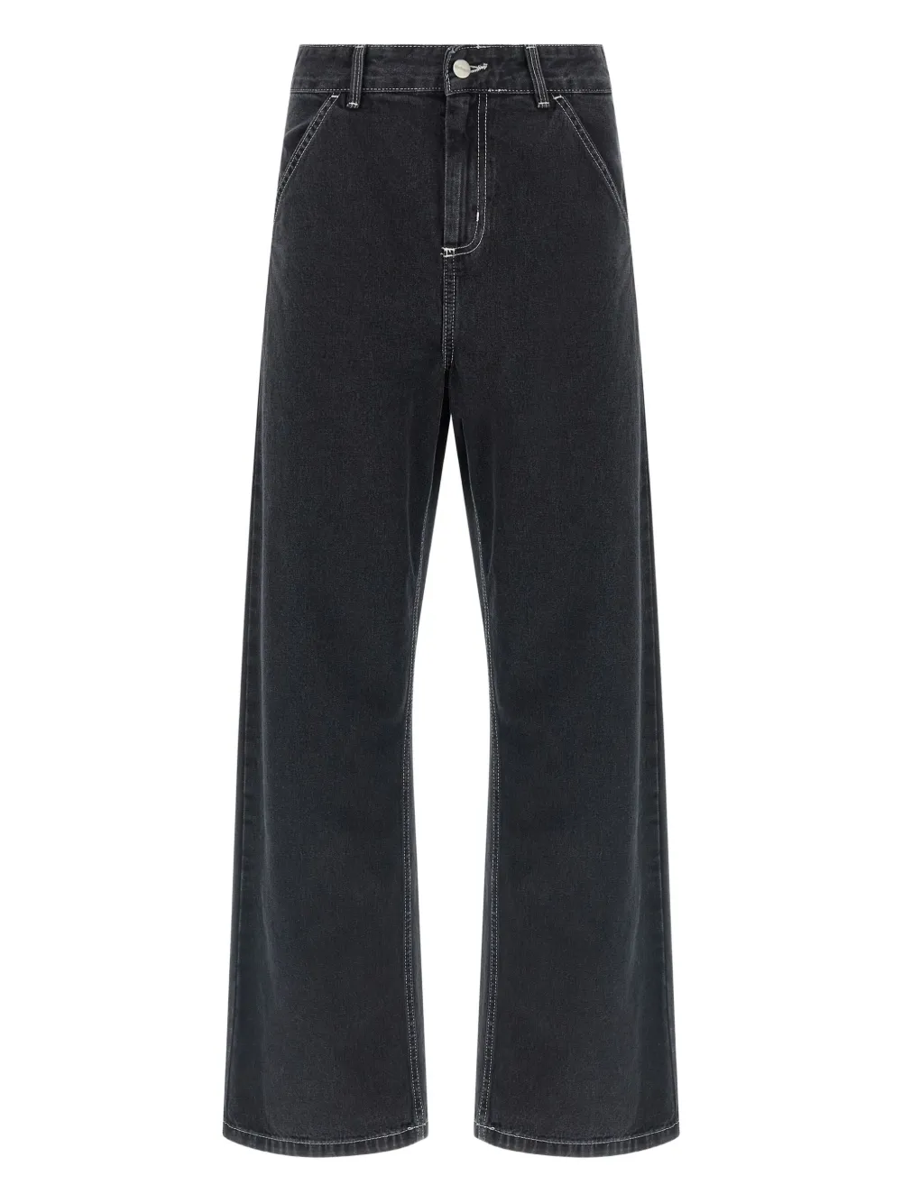Carhartt High-waisted Wide-leg Jeans In Black