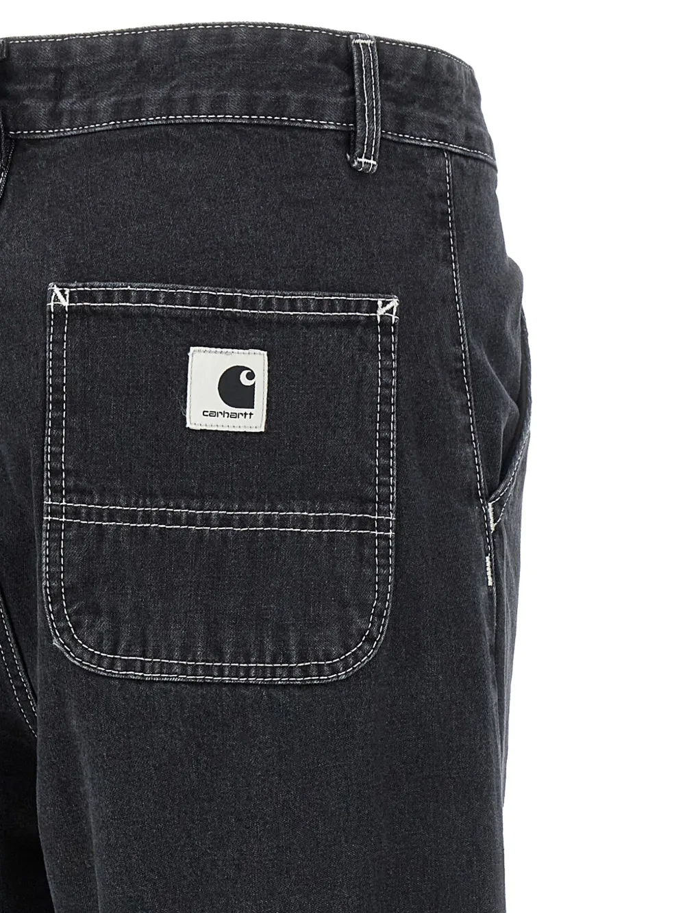 Carhartt High-waisted Wide-leg Jeans In Black