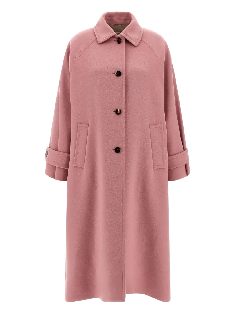 Alberto Biani single-breasted wool coat | Pink | Image 1