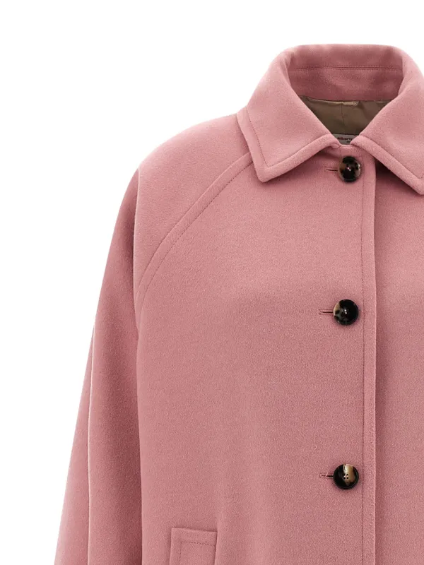 Alberto Biani single-breasted Wool Coat | Pink | FARFETCH ZA
