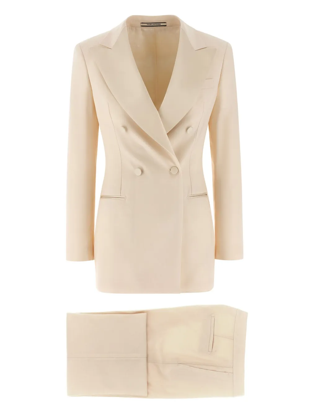 Tagliatore Clarita Double-breasted Suit In Neutral