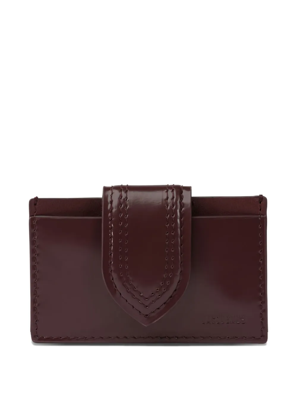 Jacquemus The Bambino stitched tab wallet - Bruin