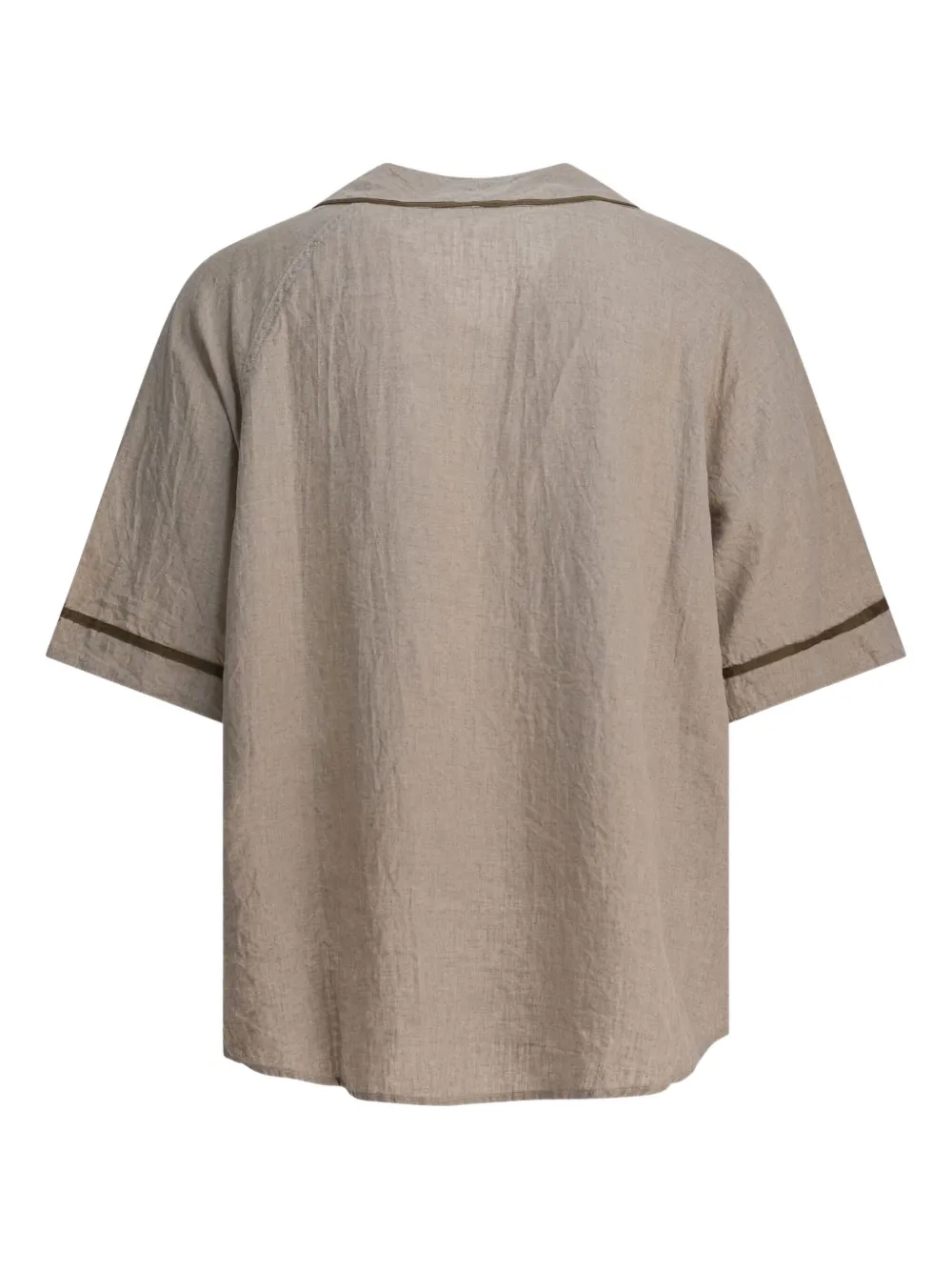 Kapital Appliqué Button Shirt In Gray
